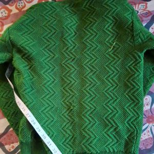 Green Hand Made Sweater