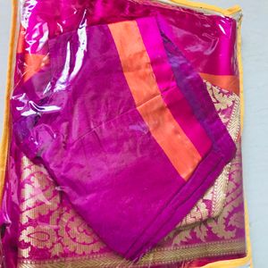 Saree Like New With Blouse