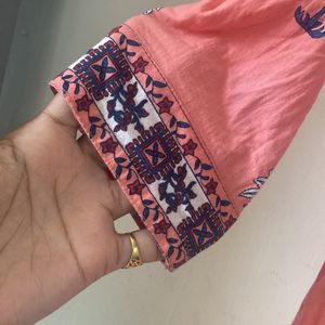 Pink Blue Kurta