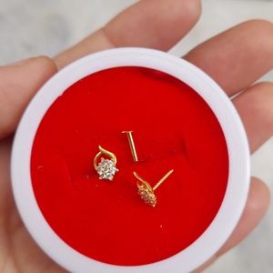 Gold 22crt Flower Desine Studs