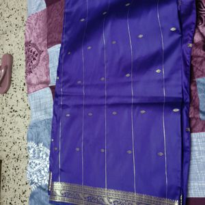 Purple Silk Saree