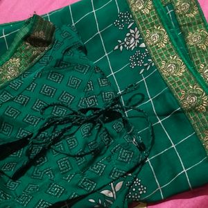 Green Colour Saree