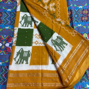 Pure Silk Ikkat Saree