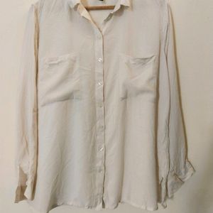 Edition Cream Premium Formal Shirt Size 4XL