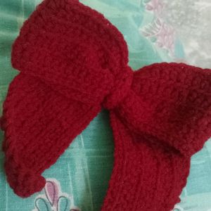 hand made crochet bow