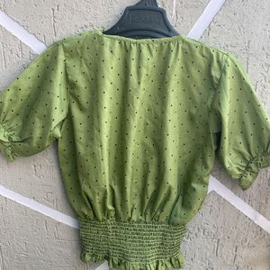 Olive Green Top For Women