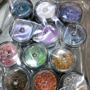 Eye Shadow Glitter Colour 12 Pce