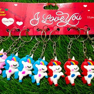 Set Of 12 Unicorn 🦄 Keychains