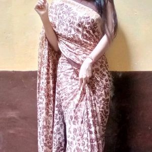 Saree With Blouse Piece