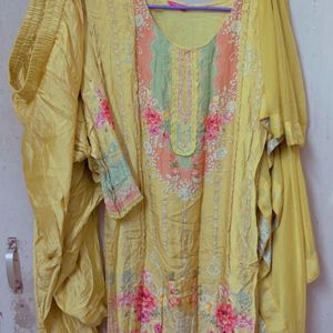 Yellow Kurta Suit Set Fashor