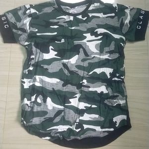 Camouflage Print T Shirt