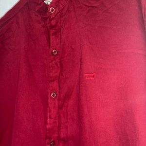 Maroon/Dark Red Shirt For Men