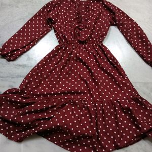 Knee Length Frock Full Sleeve