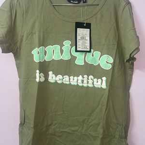 Zudio Green Tshirt