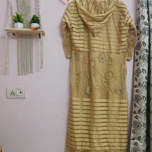 Imported Dress With Hoody And Ribbon And Inner Wear