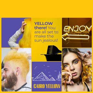 Anveya Cairo Yellow Semi Permanent Hair Color, 100