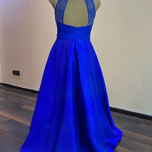 Royal Blue Pleated Dress