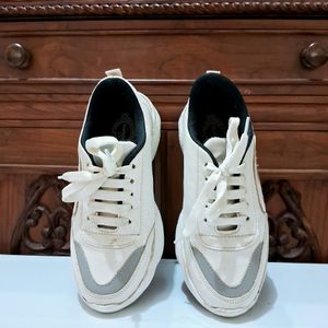 Women and girl white & grey Sneaker