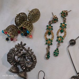 Combo Of 7 Rarely Used Earrings