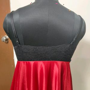 Red And Black Lace Sexy Babydoll