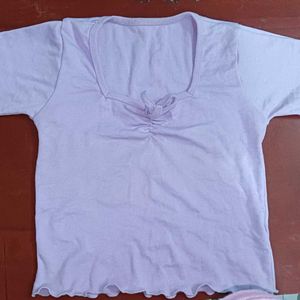 Lavender Cute Top