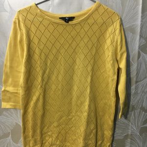 Yellow Designer Top