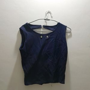 Crop Top Nevi Blue Color