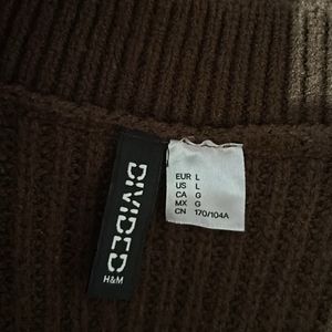 H&M Brown Knitted Vest