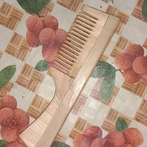 Wooden Comb And Massager