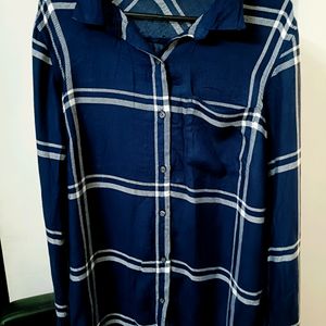 Blue Dark Colour Chex Shirt