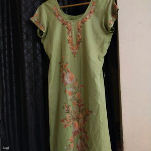 GREEN KURTA SET