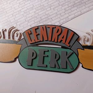 Friends Tv Central Perk Wooden Wall Art