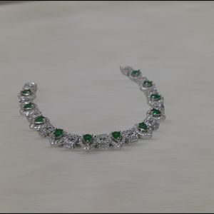 American Diamond Silver Polish Necklace