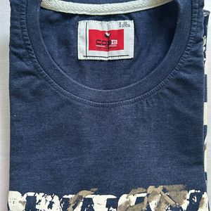 38 Cobb Half Sleeves Navy Blue T Shirt