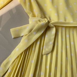 Cute Yellow Polka Dot Dress