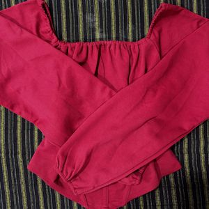 Maroon Corset Top