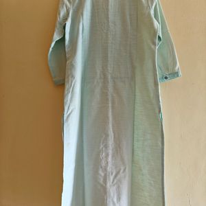 Slub Cotton Straight Kurta