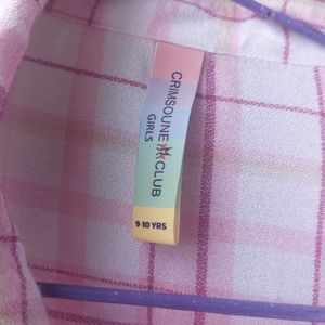 Pink Checked Casual Shirt