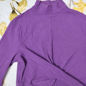 SHEIN PURPLE CROP TOP