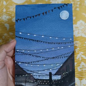 Lights Theme Hand painted Postcards