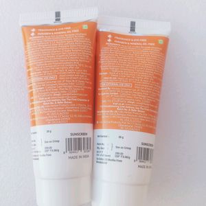 1% Hyaluronic Sunscreen Aqua Gel Combo Of 2