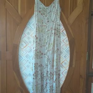 Cotton Floral Long Dress