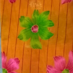 Saree With Beautiful Flower 🌺🌹