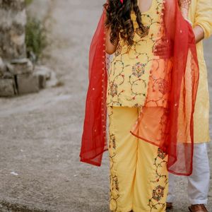 Yellow Sharara For Wedding ❤️