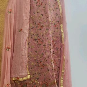 Party Wear Salwar Suit  Rose Pink Dress