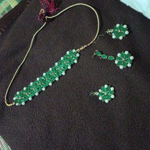 Green 💚 necklace Set Full