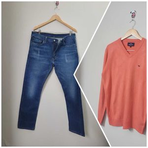 Levis Mens Jean And RT Pullover