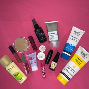 Combo Of Skincare And Makeup Products