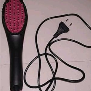 Hair straightening brush