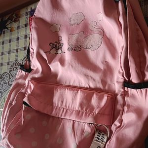 Pink Bagpack For Tuition Girls